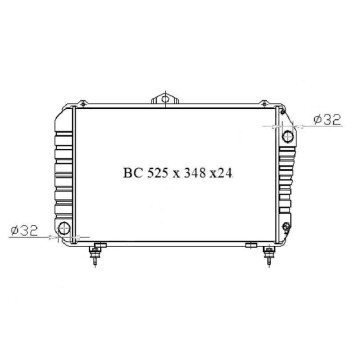 Радиатор TOYOTA LITE / TOWNACE TRUCK 4K / 5K KM30 85-92 MT <b>SAT TY0068-MT</b>