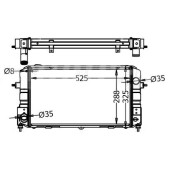Радиатор TOYOTA LITE / TOWNACE TRUCK 2C 86-99 4WD <b>SAT TY0069-4WD</b>