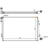Радиатор AUDI A3 (03- ) / / SKODA OCTAVIA (04- ) / SUPERB (08- ) / / VOLKSWAGEN EOS / GOLF V 03- / JETTA (05- ) / PAS B <b>SAT VW0004-D</b>