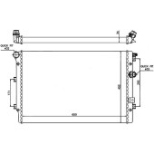 Радиатор VOLKSWAGEN TIGUAN 1.4T / 2.0T / 2.0TD 2007- / / VOLKSWAGEN SHARAN / ALHAMBRA 1.4T / 2.0TD 2010- <b>SAT VW0006</b>