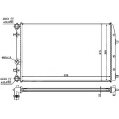 Радиатор VOLKSWAGEN POLO 02- / SKODA ROOMSTER 06- <b>SAT VW0011-1</b>