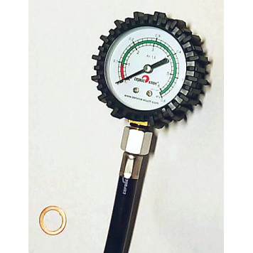 Измеритель давления масла М14х1,5 (ВАЗ и иномарки) длина шланга 31,5см (от гайки до гайки)-2