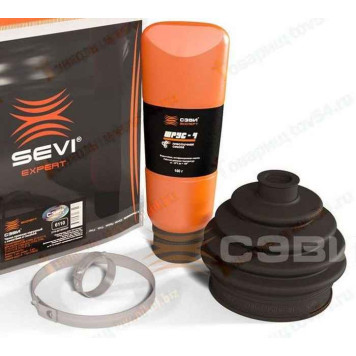 Пыльник ШРУСа ВАЗ 2108-2110 наружный (+2 хомута, смазка) <b>СЭВИ-ЭКСПЕРТ 6110</b>