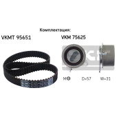Ремкомплект ремня ГРМ MITSUBISHI 4G13, 4G15 (ремень 109XY25) <b>SKF VKMA95651</b>
