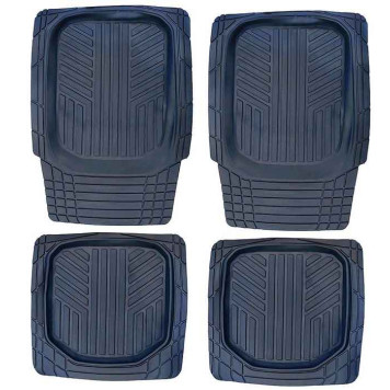 Ковры салона ванночки резиновые универсальные 4 предм.(72х53см, 49х47см) SkyWay S01704003 черные