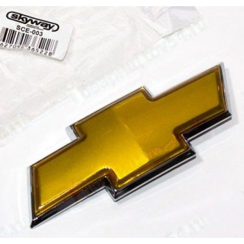 Эмблема решетки ВАЗ 2123 Нива Шевроле нового образца малая (132x50мм) <b>SKYWAY SCE-003</b>