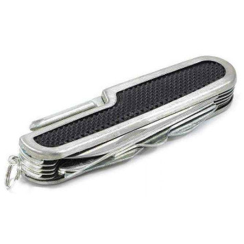 Нож складной многофункциональный (мультитул) СЛЕДОПЫТ прорезиненная ручка (11 предм.)-2