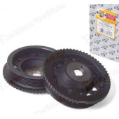 Шкив коленвала ВАЗ 2110 под ремень генератора (под штифт) цельный чугун <b>SLON 2110-1005060-25</b>