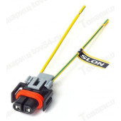 Колодка 2 конт. под лампу Н8/Н11/Н27/2 для пртивотуманн.фар фар ВАЗ 1118 Калина, 2170 Приора, иномарок <b>SLON SLRK-363</b>