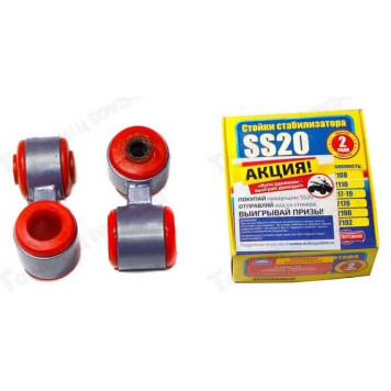 Стойки стабилизатора ВАЗ 1118 Калина, 2170 Приора (2 шт)полиуритан красный <b>SS20 Спорт SS40107</b>