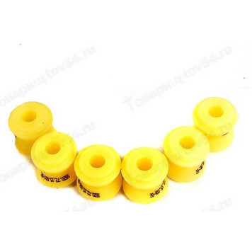 Втулки реактивной тяги ВАЗ 2101 (6 малых) полиуретан желтый <b>SS20 SS70124</b> (2101-2919108)
