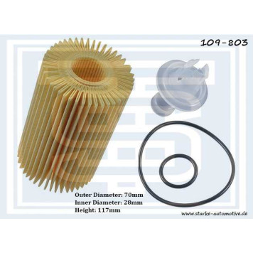 Фильтр масляный 109-803 <b>STARKE 109803</b>