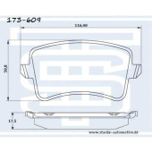 Колодки тормозные зад. 173-609 <b>STARKE 173609</b>