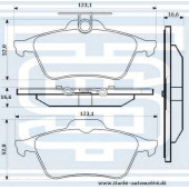 Колодки тормозные зад. FORD FOCUS II <b>STARKE 176704</b>