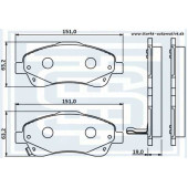 Колодки тормозные перед. TOYOTA AVENSIS (T25) <b>STARKE 179800</b>