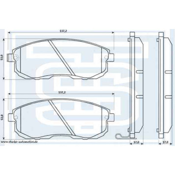Колодки тормозные <b>STARKE 179837</b>
