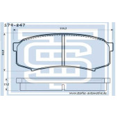 Колодки тормозные зад. TOYOTA LAND CRUISER (J7J8J12) <b>STARKE 179847</b>