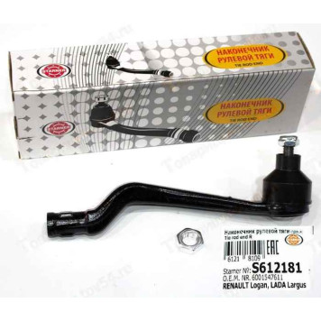 Наконечник рулевой Renault Logan (после 2004) LADA Largus наружный правый 6001547611 <b>STARNER S612181</b>