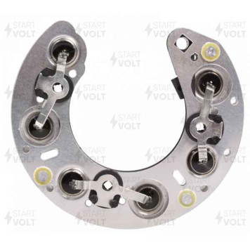 Мост диодный ВАЗ 2101, УАЗ (6 диодов, 42А) для ген.Г221А, Г222, 6631.3701 <b>СТАРТВОЛЬТ VDB 0101X</b>-1