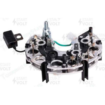 Мост диодный ВАЗ 2110 н.о., 2123 Нива Шевроле, 2170 Приора (6диод., 105А)/ген.9402.3701-03, 04/ с конден. <b>STARTVOLT VDB 0112</b>