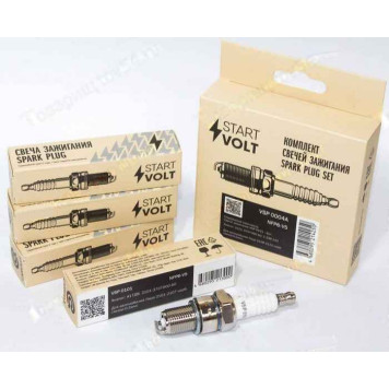 Свечи ВАЗ 2108-2110 карб. зазор 0,5мм (комплект 4шт) <b>СТАРТВОЛЬТ VSP 0004A</b>