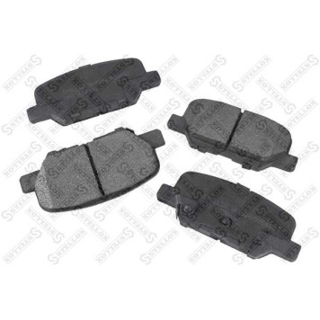 Колодки диск. задн. с антискр. пластинами_ Mazda 6, Mitsubishi Outlander 2.02.4i 12> <b>STELLOX 000653BSX</b>