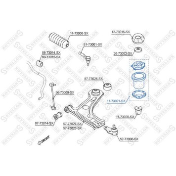 Комплект пыльника аморт. пер. <b>STELLOX 1173021SX</b>