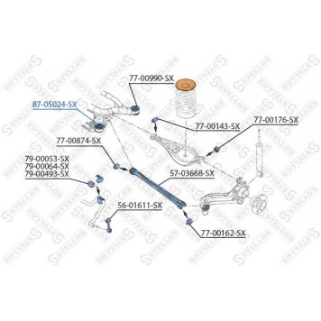 Комплект с/б задней балки передних <b>STELLOX 8705024SX</b>