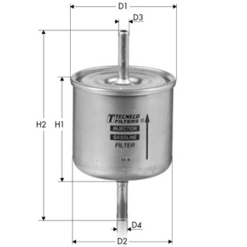Фильтр топливный FORD MAVERICK 2.4I - NIS <b>TECNECO IN4777</b>