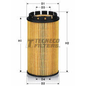 Фильтр масл._ Audi A8, MB V280, VW Golf, Passat, S <b>TECNECO OL0113E</b>