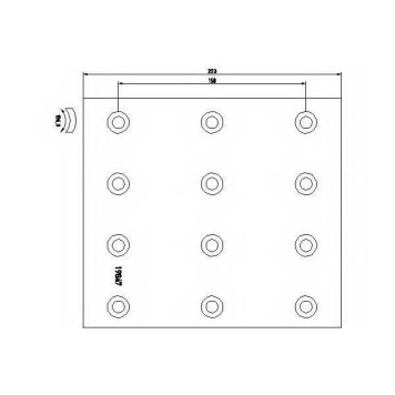 Комплект тормозных башмаков барабанного тормоза для MERCEDES CONECTO(O 345) <b>TEXTAR 1969905</b>-1