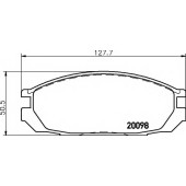 Комплект тормозных колодок, перед/зад, FORD AUSTRALIA,NISSAN, MAVERICK Gel?ndewagen geschlossen (DA), <b>TEXTAR 2009801</b>