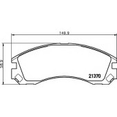 Колодки тормозные дисковые для CITROEN C-CROSSER / MITSUBISHI GRANDIS, LANCER, OUTLANDER, SPACE / PEUGEOT 4007 <b>TEXTAR 2137001 / 21370</b>