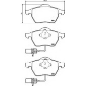Колодки тормозные дисковые для AUDI A4(8D2, 8D5, 8E2, 8E5, 8EC, 8ED, 8H7, 8HE, B5, B6, B7), A6(4B2, 4B5, C5) / VW PASSAT(3B2, 3B3, 3B5, 3B6) <b>TEXTAR 2193801 / 20676</b>