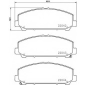 Колодки тормозные дисковые для INFINITI QX56, QX80 / NISSAN ARMADA, TITAN <b>TEXTAR 2204201 / 22042</b>