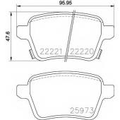 Колодки тормозные дисковые для OPEL ADAM, CORSA <b>TEXTAR 2222001 / 22220</b>
