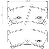 Колодки тормозные дисковые для NISSAN ALMERA(N15), CUBE(Z10) <b>TEXTAR 2300501 / 23005</b>