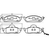 Колодки тормозные дисковые для MERCEDES M(W163) <b>TEXTAR 2319303 / 23193</b>