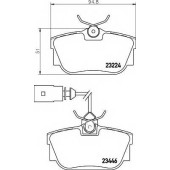 Колодки тормозные дисковые для VW KOMBI(T2), TRANSPORTER(70XA, 70XB, 70XC, 70XD, 7DB, 7DK, 7DW) <b>TEXTAR 2322416 / 23224</b>