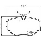 Колодки тормозные дисковые для LAND ROVER DISCOVERY(LJ,LT), RANGE ROVER(LP) <b>TEXTAR 2345801 / 23458</b>