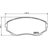 Колодки тормозные дисковые для MAZDA E-SERIE(SD1,SG,SL,SR2), MPV(LV,LW) <b>TEXTAR 2351501 / 23515</b>