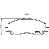 Колодки тормозные дисковые для CHRYSLER 200, SEBRING(JS) / JEEP COMPASS(MK49), PATRIOT(MK74) / LANCIA FLAVIA(JS) <b>TEXTAR 2358403 / 23584</b>