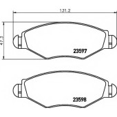 Колодки тормозные дисковые для CITROEN XSARA(N1) / PEUGEOT 206(2A/C,2E/K,T3E), HOGGAR <b>TEXTAR 2359703 / 23597</b>