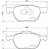 Колодки тормозные дисковые для FORD C-MAX, ECOSPORT, FOCUS, KUGA / MAZDA 3, 5, PREMACY / VOLVO C30, C70, S40, V40, V50 <b>TEXTAR 2372301 / 23723</b>