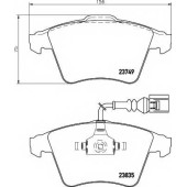 Колодки тормозные дисковые для VW TOUAREG(7L6,7L7,7LA) <b>TEXTAR 2374901 / 23749</b>