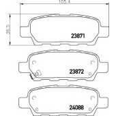 Колодки тормозные дисковые для INFINITI EX, FX, G, M35, M45 / NISSAN 350 Z, ALTIMA, CUBE, ELGRAND, MAXIMA, MURANO, QASHQAI, QUEST, ROGUE, SENTRA, SERENA, TEANA, TIIDA, X-TRAIL / RENAULT KOLEOS / SUZUKI LANDY <b>TEXTAR 2387101 / 23871</b>