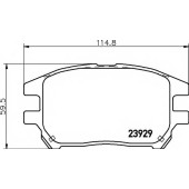 Колодки тормозные дисковые для LEXUS RX(MCU15) <b>TEXTAR 2392901 / 23929</b>