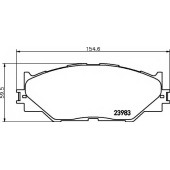 Колодки тормозные дисковые для LEXUS IS(ALE2#, AVE3#, GSE2#, GSE3#, USE2#) <b>TEXTAR 2398301 / 23983</b>
