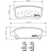 Колодки тормозные дисковые для CHRYSLER 200, SEBRING / JEEP COMPASS, PATRIOT / MITSUBISHI LANCER, OUTLANDER <b>TEXTAR 2401401 / 24014</b>