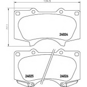 Колодки тормозные дисковые для LEXUS GX, LX / TOYOTA 4 RUNNER, FORTUNER, HILUX, LAND CRUISER 150 <b>TEXTAR 2402403 / 24024</b>